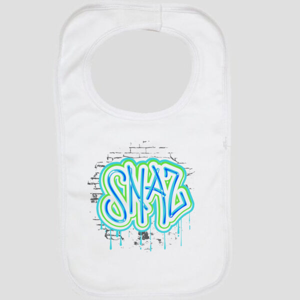 SNAZ - Graph - Large Baby Bib Thumbnail