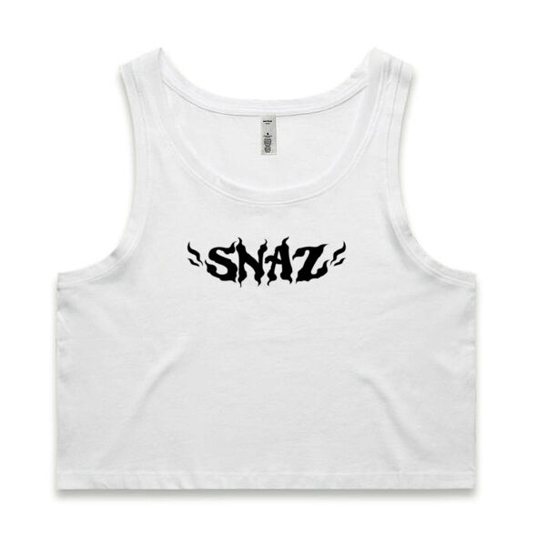 SNAZ - Blue Lamp - Wo's Crop Singlet Thumbnail