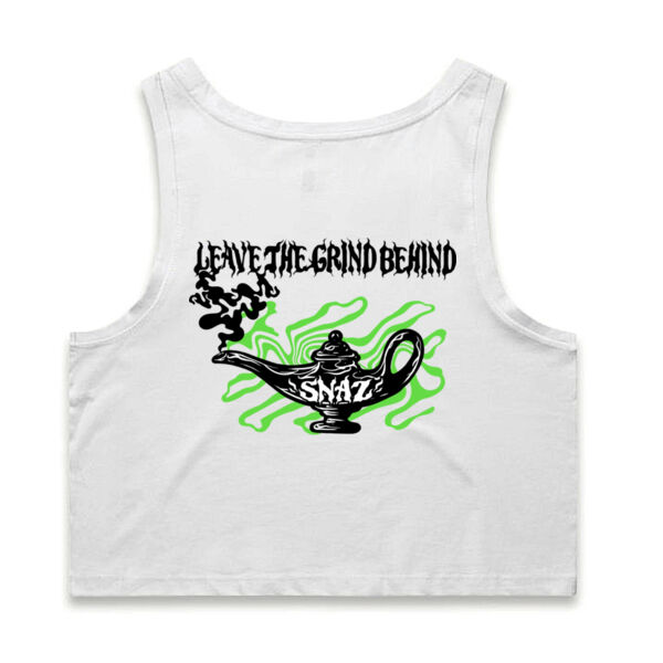 SNAZ - Green Lamp - Wo's Crop Singlet Thumbnail