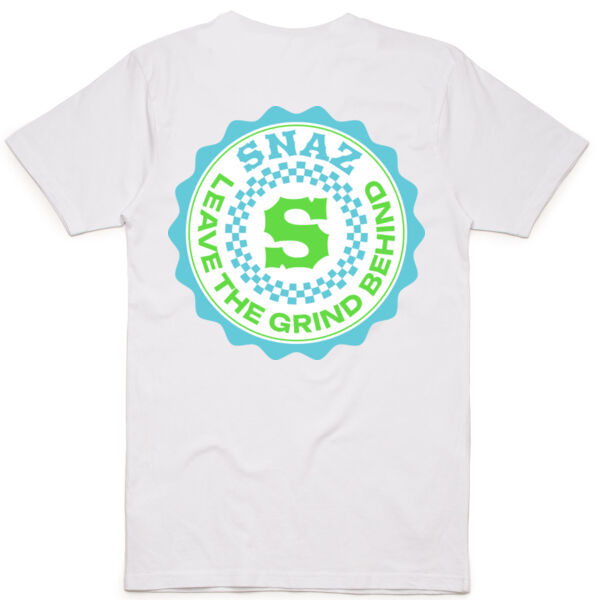SNAZ - Green Blocks - Adult Organic Slimfit T-shirt Thumbnail
