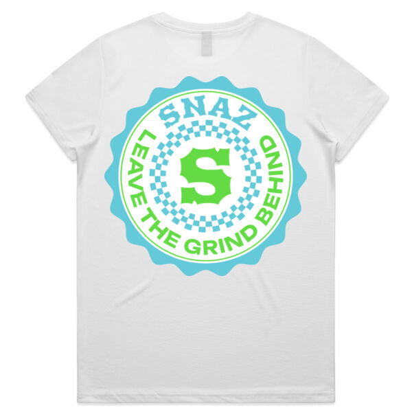 SNAZ - Green Blocks - Wo's Active T-shirt Thumbnail