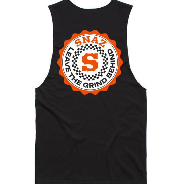 SNAZ - Orange Blocks - Adult Muscle Tank Thumbnail