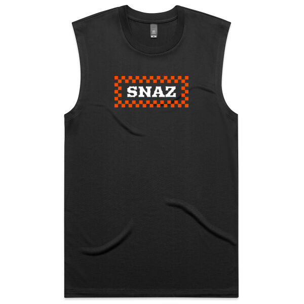 SNAZ - Orange Blocks - Adult Active Tank Thumbnail