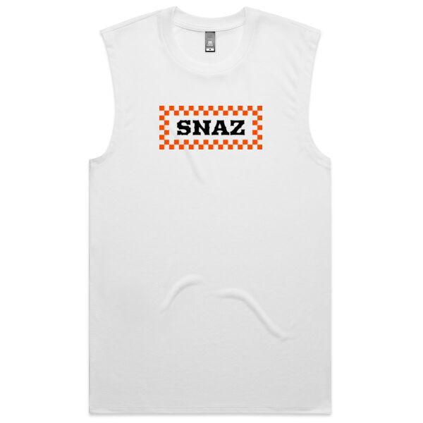 SNAZ - Orange Blocks - Adult Active Tank Thumbnail