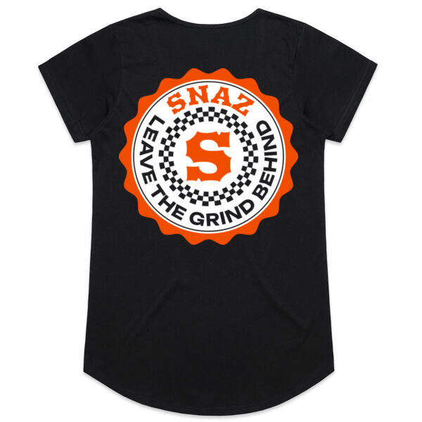 SNAZ - Orange Blocks - Wo's Scoop T-shirt Thumbnail