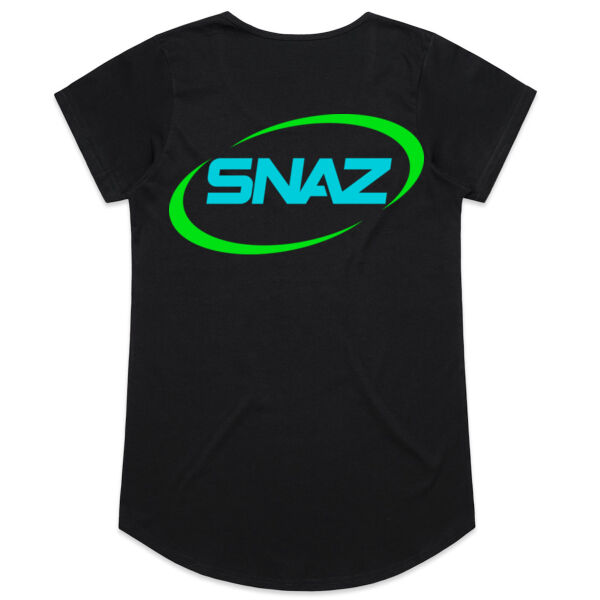 SNAZ - Logo Aqua - Wo's Scoop T-shirt Thumbnail