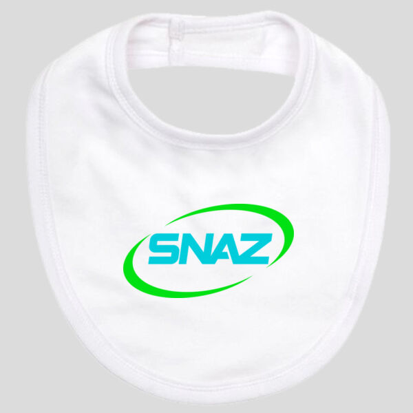 SNAZ - Logo Aqua - Small Baby Bib Thumbnail