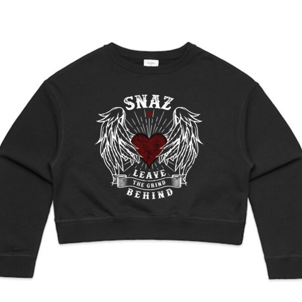 SNAZ - Wings - Wo's Crop Sweater Thumbnail