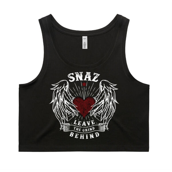 SNAZ - Wings - Wo's Crop Singlet Thumbnail