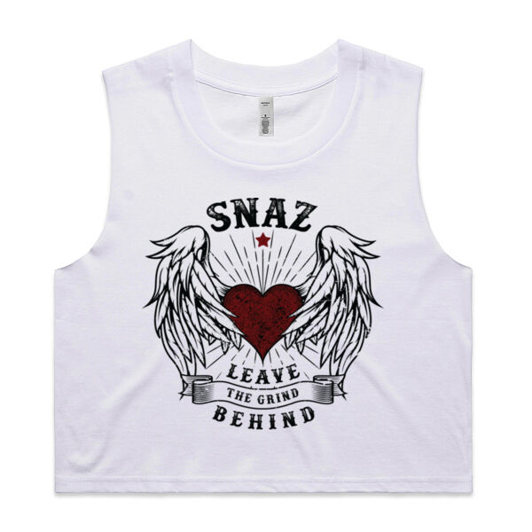 SNAZ - Wings - Wo's Crop Tank Thumbnail